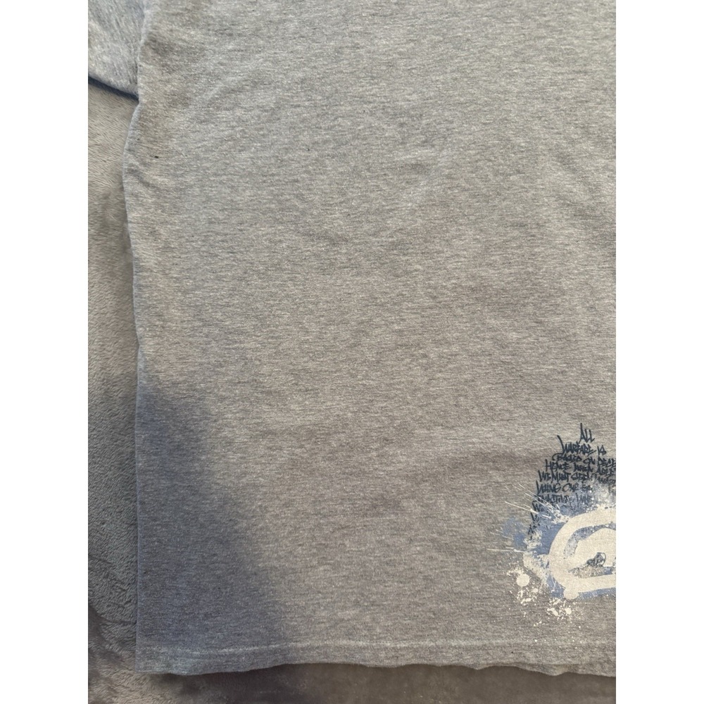 Ecko Unltd Rhino T Shirt Drip Paint Streetwear Y2K Style Heather Gray Mens XL - Picture 13 of 16